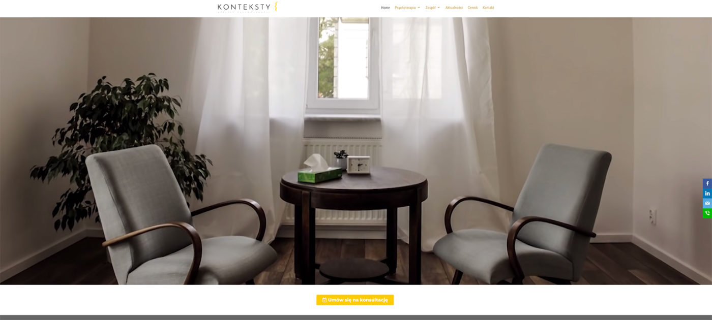 Konteksty Miejsce Psychoterapii